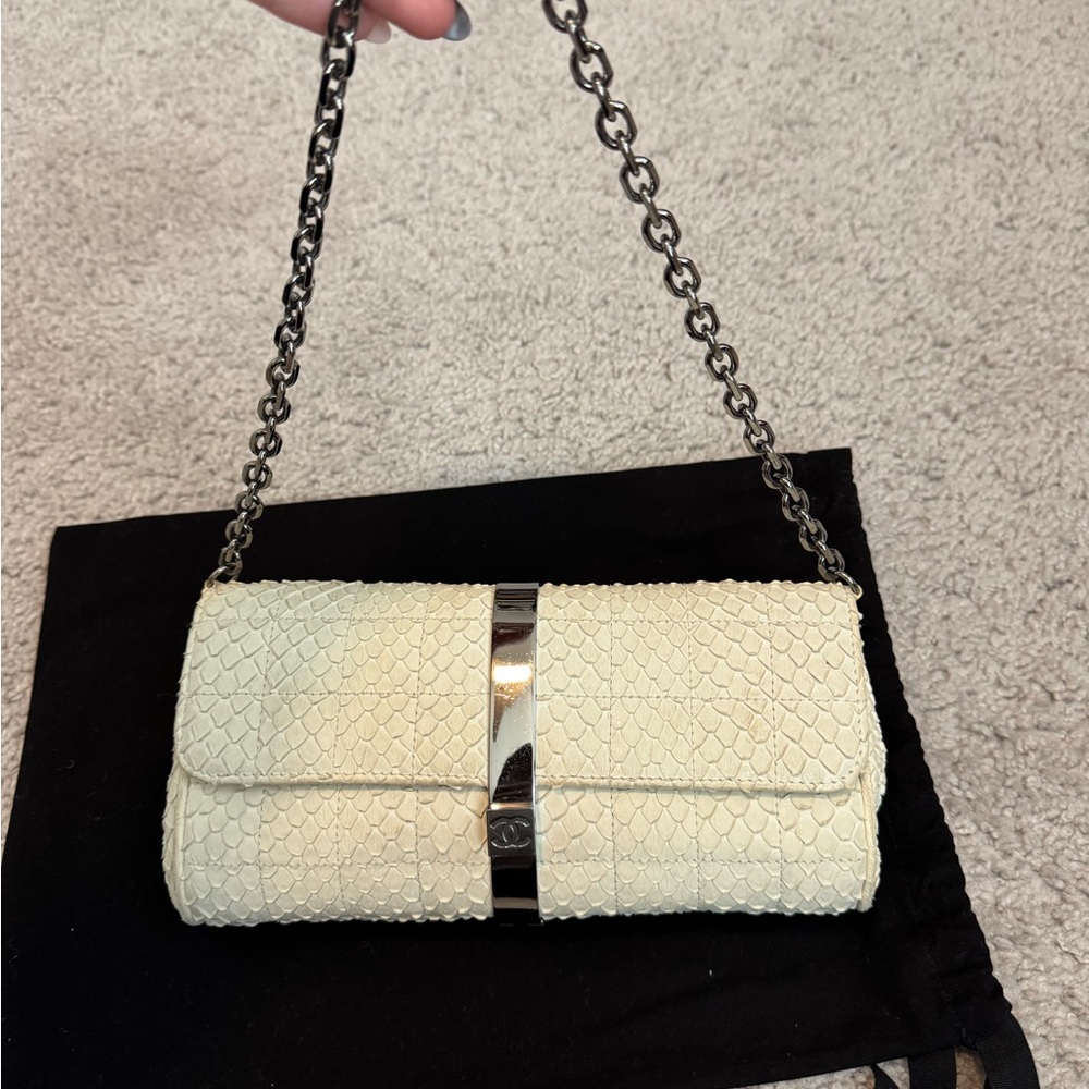 Chanel Exotic Python Shoulder Bag! - Picture 1 of 10